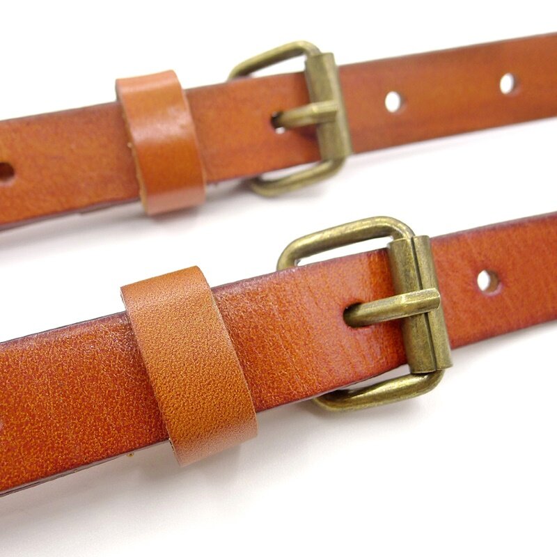 GUCUANNVIC-Bretelles en cuir vintage pour hommes, bretelles réglables, 3 crochets, dos en Y, bretelles de pantalons, 2x130cm