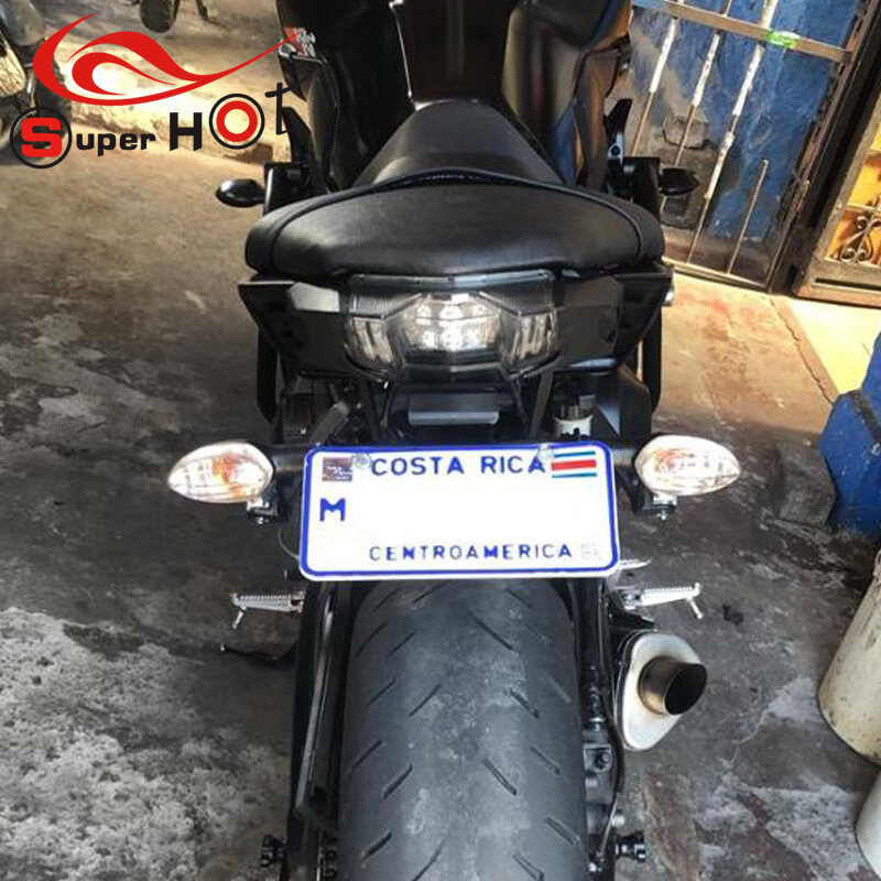 Suporte de placa de moto para yamaha, acessório para motocicleta mt09, fz09, sp09, fz 09, 009, 2017, 2018, 2019
