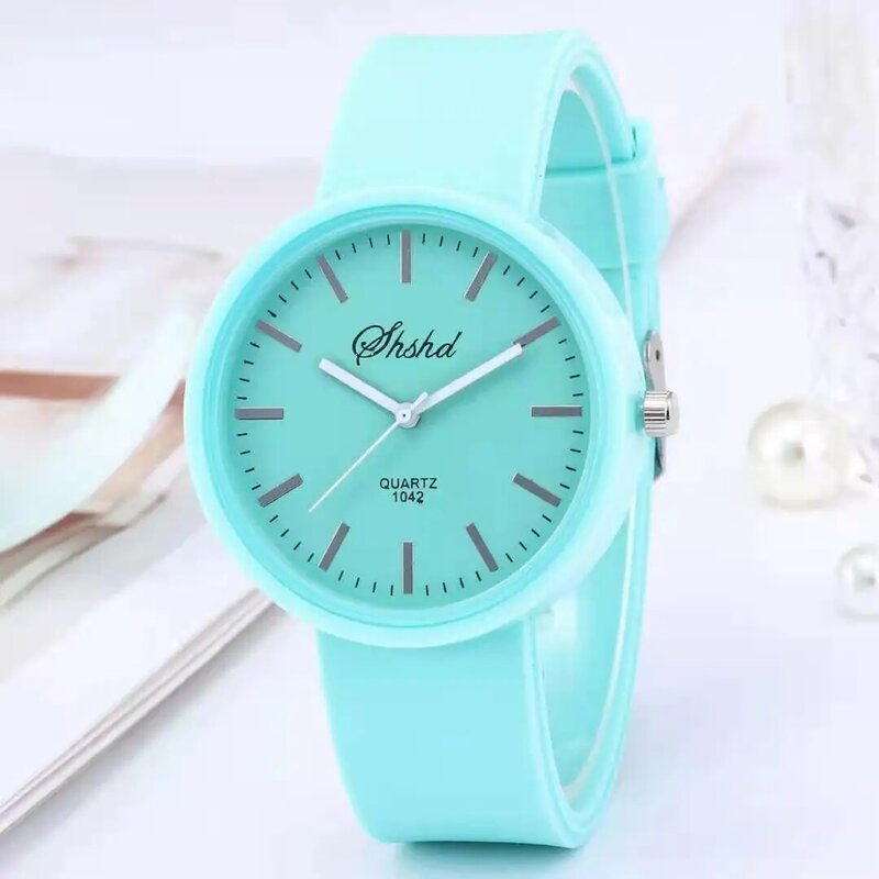 WOKAI-Relógio de quartzo de silicone simples feminino, relógio de pulso, venda quente, nova marca, 2021