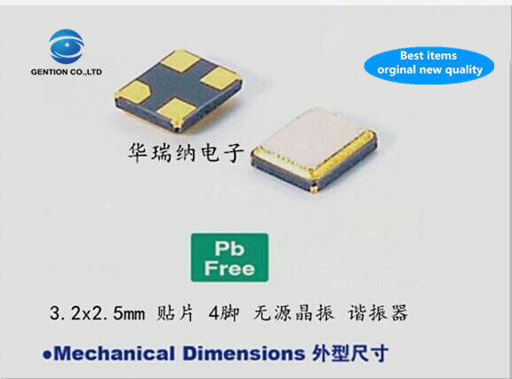 Oscilador de cristal TXC pasivo SMD, 100% original, 3225, 20M, 20MHZ, 20.000MHZ, serie 7M, 10 Uds.