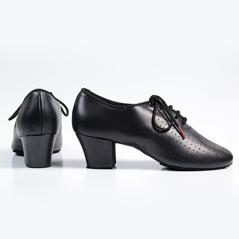 BD Dance-zapatos de salón de cuero genuino para mujer, zapatillas de deporte, suela dividida, zapatos de entrenamiento de suela completa