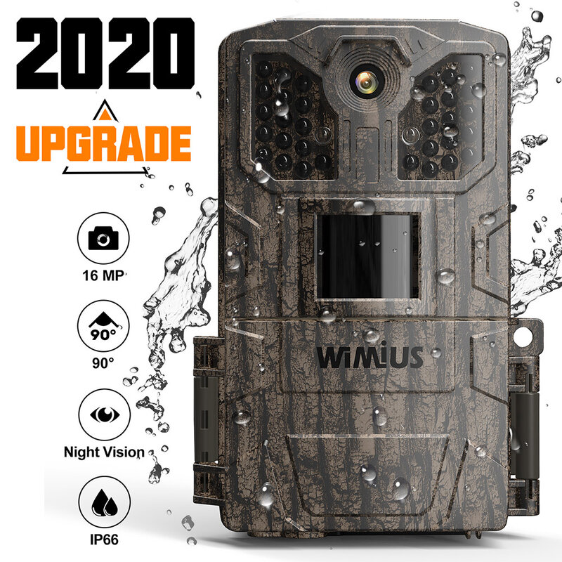 WIMIUS-caméra de chasse à infrarouge 1080P | 16 mp 940nm IR Led Vision nocturne, détection de mouvement, étanche, caméra de chasse à la faune