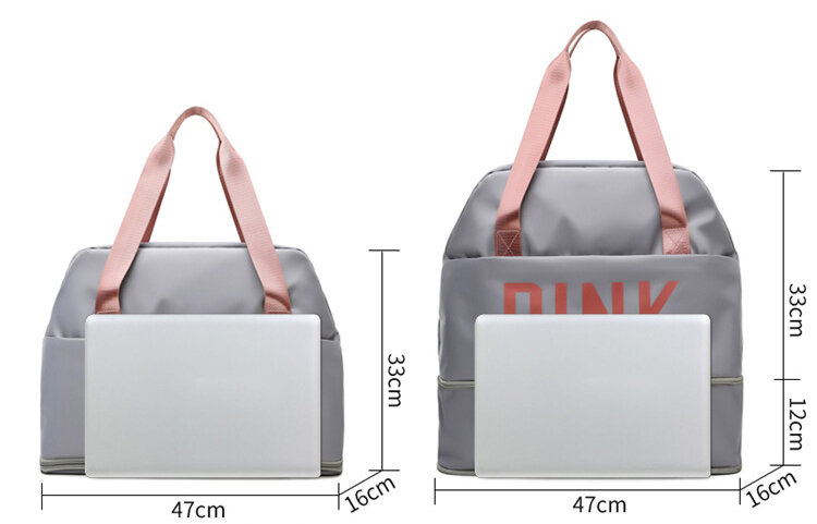 Projektant nylonowe wodoodporne torebki dla kobiet jednokolorowe torby do przechowywania bagażu torby na ramię dla kobiet wielofunkcyjna torba podróżna