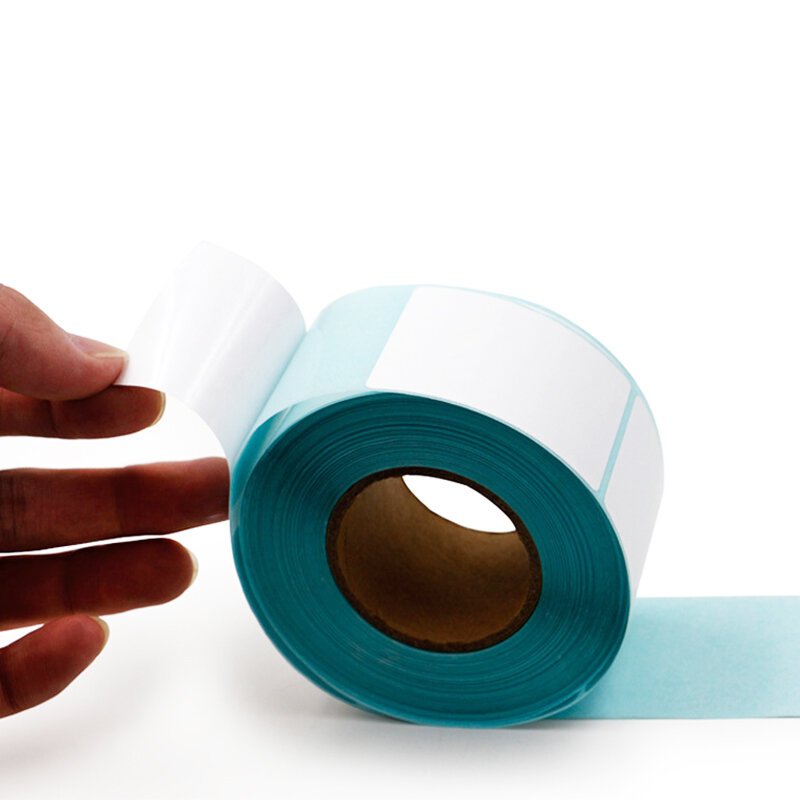 Rollo de papel térmico plegable, etiqueta autoadhesiva individual, superficie Express, 100, 80, 60, 50, 40, 30