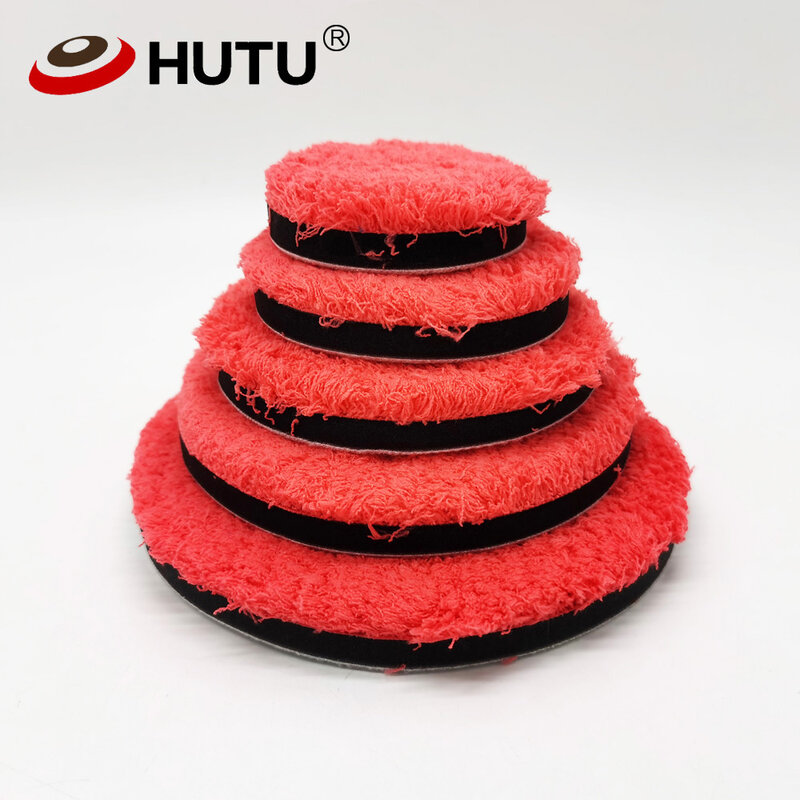 Hutu 3/4/5/6/7 polegadas de microfibra polimento pad para carros corpo polonês micro rodas de polimento de fibra para da/ro carro polidor