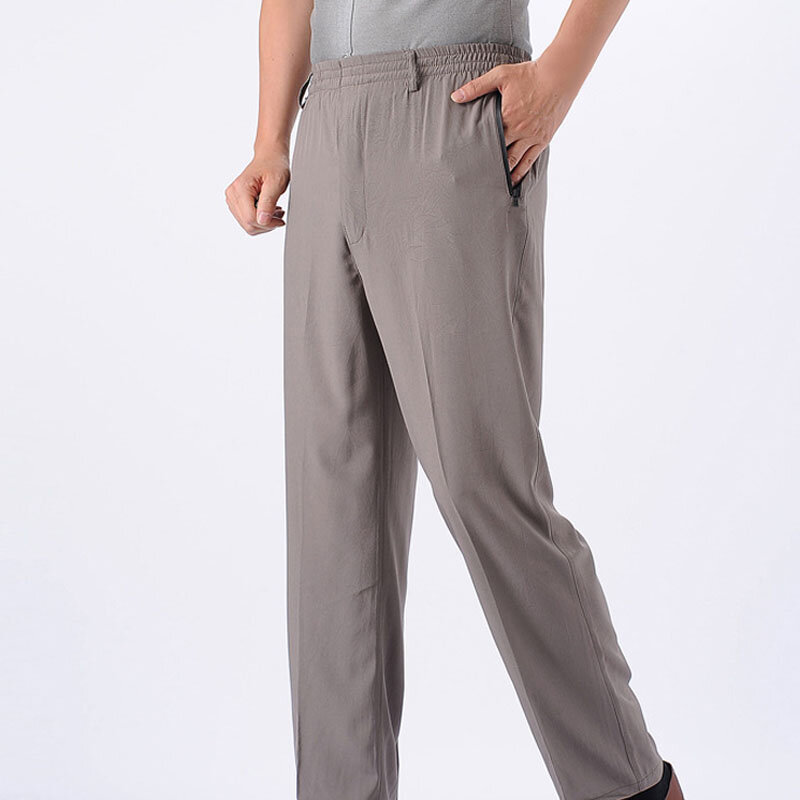Pantalones sueltos de estilo fino para hombre, pantalón de primavera y verano, 8XL, cintura 138cm 5XL 6XL 7XL
