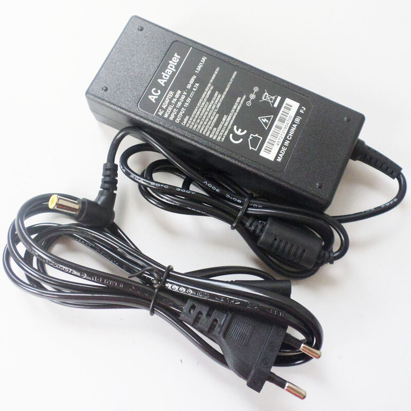Nowy 19.5V 4.7A Adapter AC zasilanie do ładowarki akumulatorów kabel zasilający dla Sony Vaio PCG-FR PCG-GRS PCG-GRX PCG-NV VGN-C1/P VGN-C140G/B