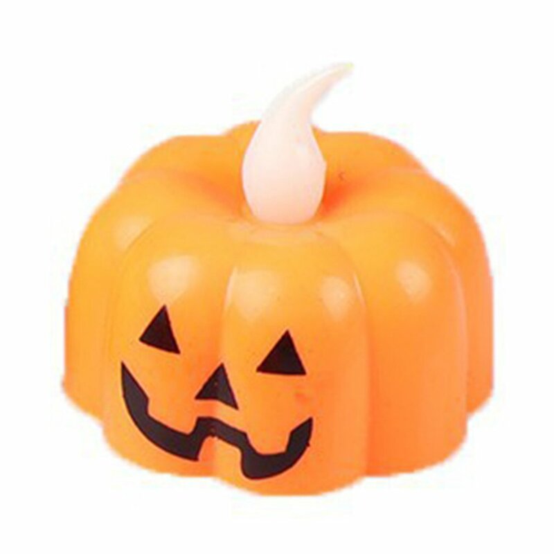 Linternas electrónicas de calabaza de 12 piezas para fiesta de Halloween, lámpara ligera y portátil, mano de obra fina, regalo de Halloween duradero