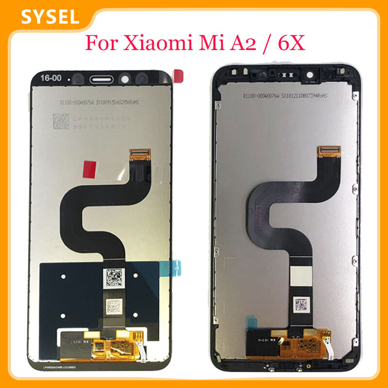 AAA 5.99'' For Xiaomi Mi A2 MIA2 LCD screen for XIAOMi A2 6X Mi A2 6X LCD assembly replacement 2160 * 1080