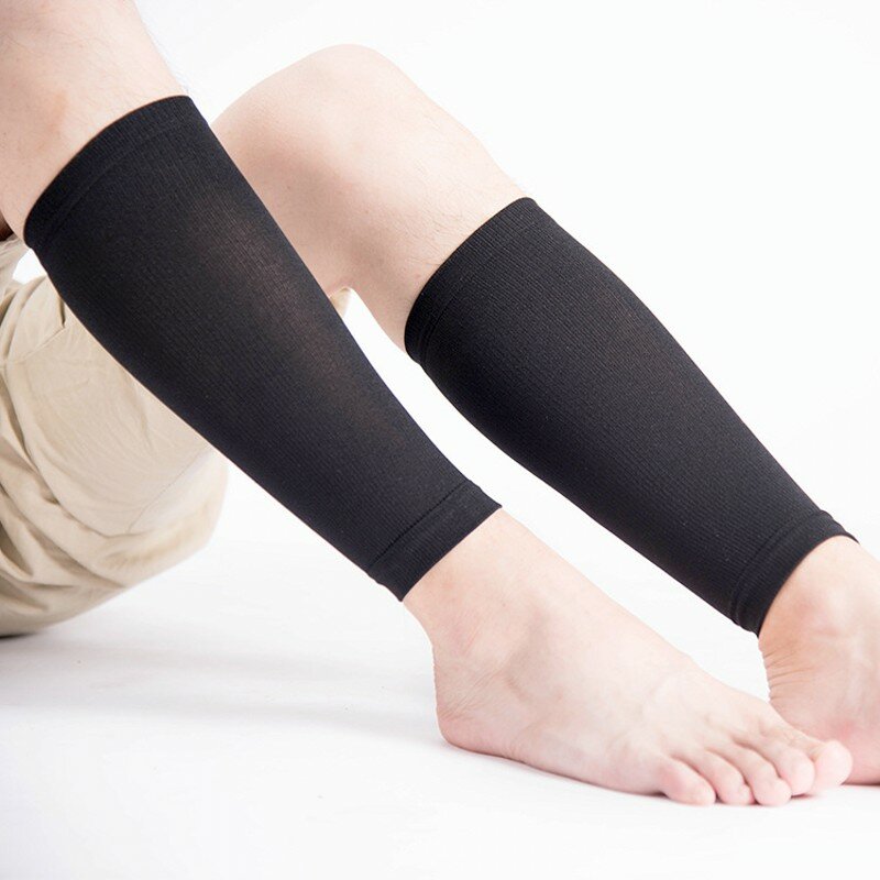 1คู่ขอดหลอดเลือดดำถุงน่องการแพทย์ยืดหยุ่นถุงเท้าสนับสนุนขา Shin ถุงเท้าบรรเทาความเมื่อยล้าขาอุ่นการบีบอัดลูกวัวถุงเท้า