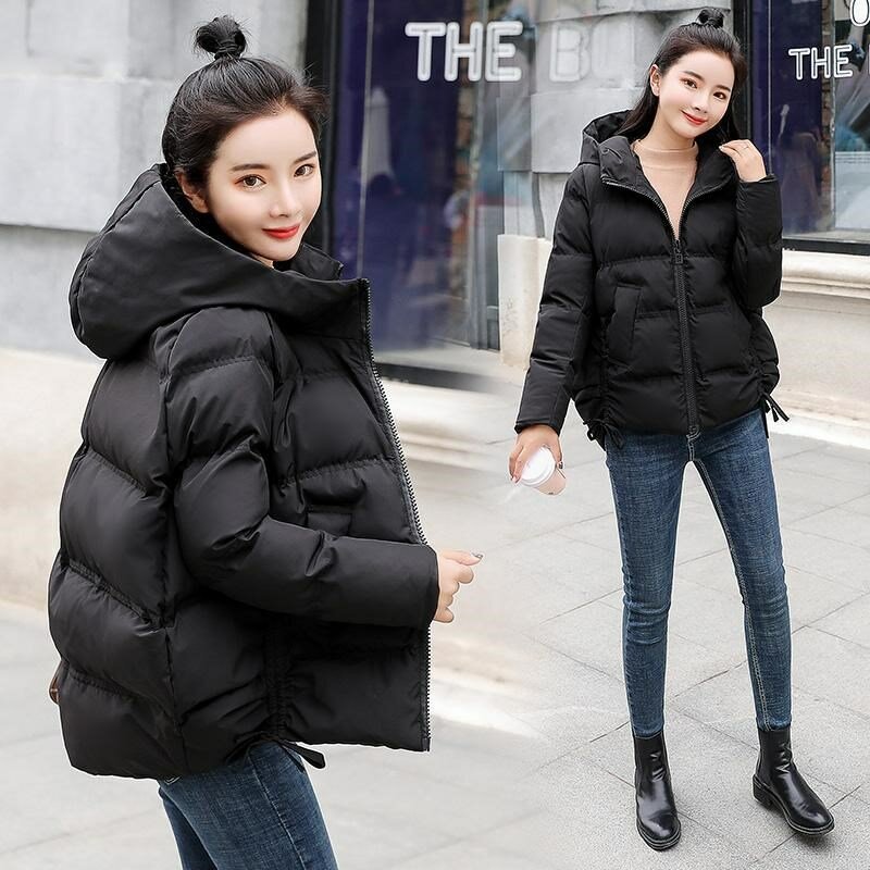 2023 nuova moda giacca invernale donna spessa calda piumino di cotone studente cappotto di pane abbigliamento donna Casual giacca femminile selvaggia