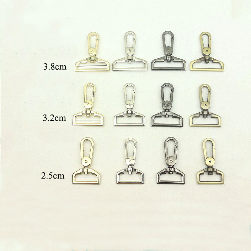 20pc 25/32/38mm Bags Belt Strap Metal Buckle Carabiner Snap Hook Lobster Clasps Dog Collar Clasp DIY Leathercraft Accessory