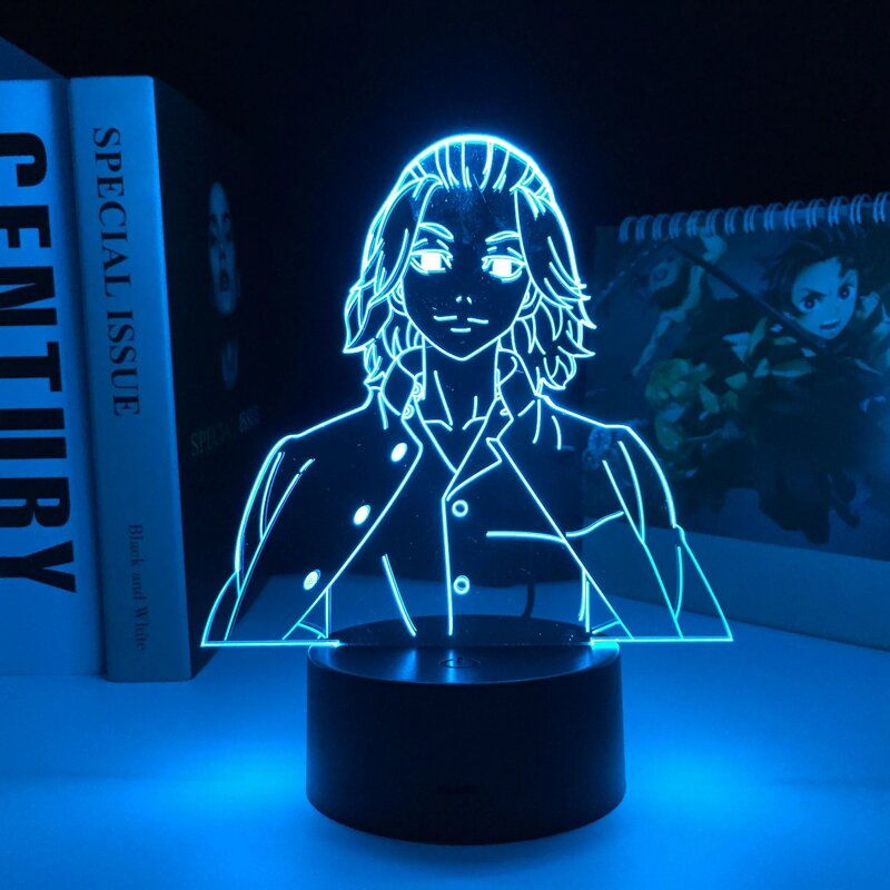 Tokyo Revengers Mikey 3D LED Lamp for Child Birthday Gift Bedroom Decor Night Light Anime Room Table Light Dropshipping
