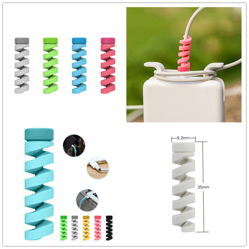 1/6pcs Charging Cable Protector Saver Cover For Apple iPhone USB Charger Cable Cord Adorable Protective Sleeve For Phones