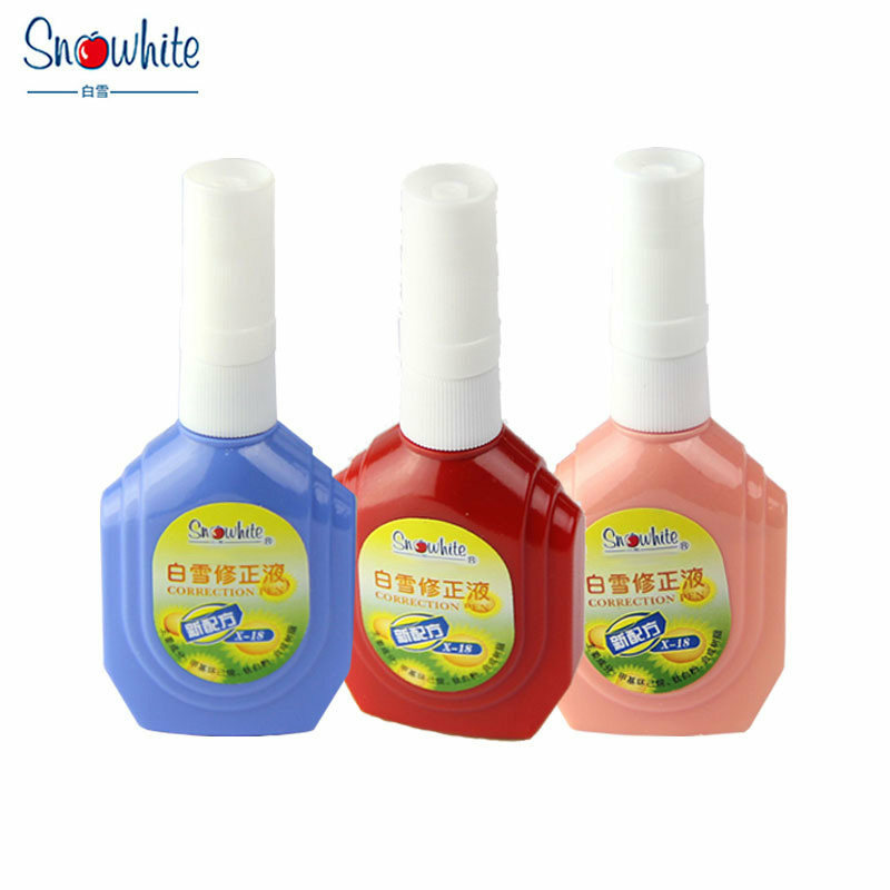 Snow White correction liquid quick-drying pen student correction fluid white seamless X18 Kawaii Stationery Office Supplies sta