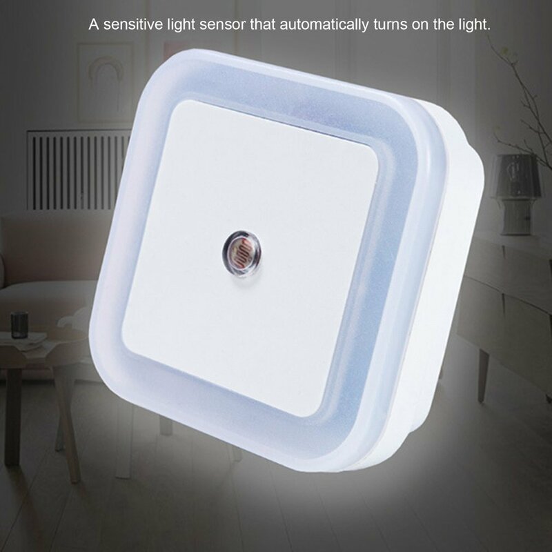 Lampka nocna LED minilampka kontrola czujnika 110V 220V EU US wtyczka energooszczędna lampa indukcyjna do oświetlenie sypialni salonu