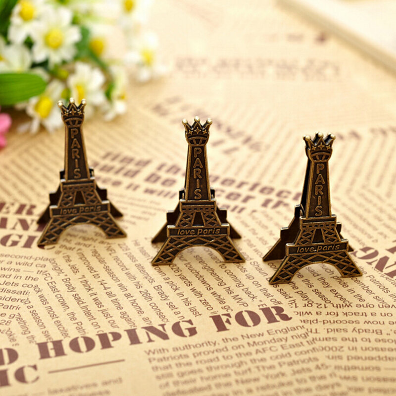 Clips de papel para notas de Metal Eiffel Tower Paris para decoración de mensajes accesorios para fotos y oficina 1 pieza