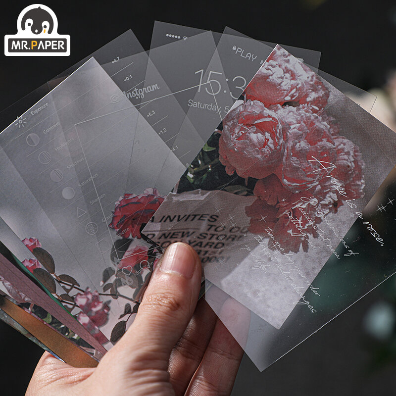 Mr.paper 30 pcs 도시 필터 쓰기 재료 카드 스크랩북/카드 만들기/저널링 프로젝트 배경 Hangtag with Hole Cards