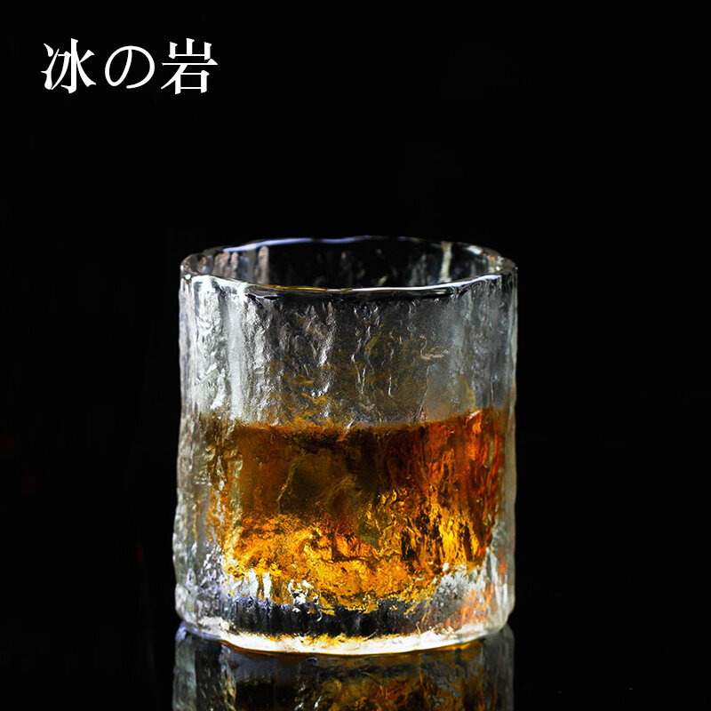 Gelas Wiski 8Oz Gelas Kuno Gelas Koktail dengan Tatakan Gelas dan Kotak Mewah Gelas Kristal untuk Scotch, Bourb