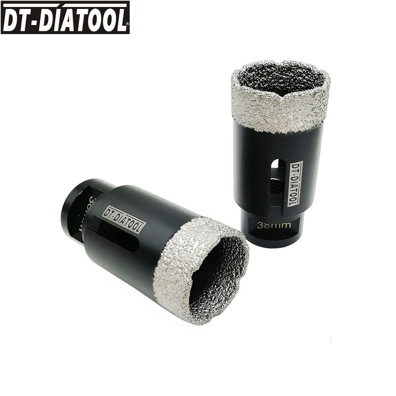 DT-DIATOOL 1 pz diamante Dry Drilling Core Bits sega a tazza M14 filettatura punte per trapano piastrelle di ceramica porcellana Cutter utensili elettrici corone