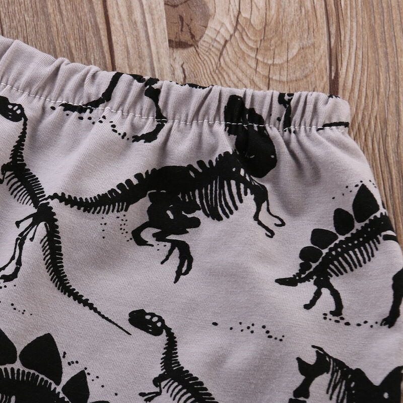Fahsion szary dinozaur krótkie spodnie s dziecko dzieci chłopcy spodnie dna maluch pot dzieci letnie spodenki haremki Pant 0-4Y