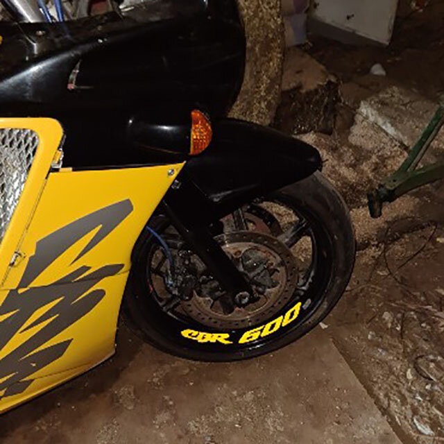 Светоотражающая наклейка на колесо мотоцикла, персонализированные декоративные наклейки для шин HONDA CBR600 CBR 600 cbr600