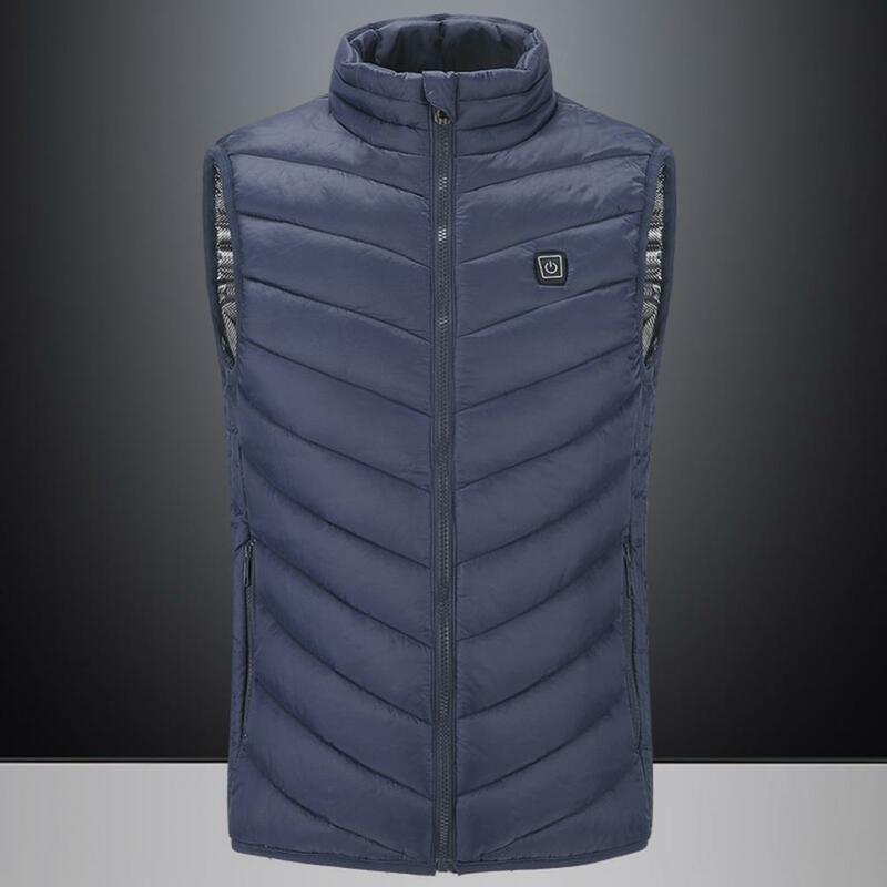 Giacca invernale da uomo con gilet riscaldato USB elettrico giacca senza maniche gilet donna lavabile sport all'aria aperta giacca riscaldata calda