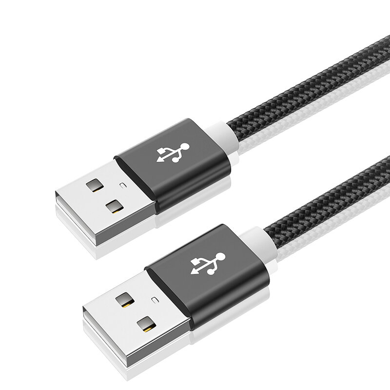 Kebiss-كابل تمديد USB إلى USB ، من النوع A ، ذكر إلى ذكر ، للمبرد ، للقرص الصلب ، كاميرا ويب