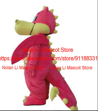 Hot Sale Hippo Mascot Costume Cartoon Set Cosplay Rhino Event Poster Purple Dragon King Adult Size Christmas Gift 1163