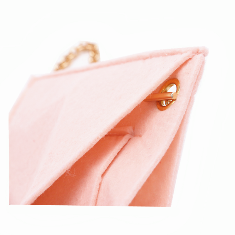 Organizador se encaixa para pochette kirigami conjunto corrente de cobre luxo saco do mensageiro interior saco cosmético organizador