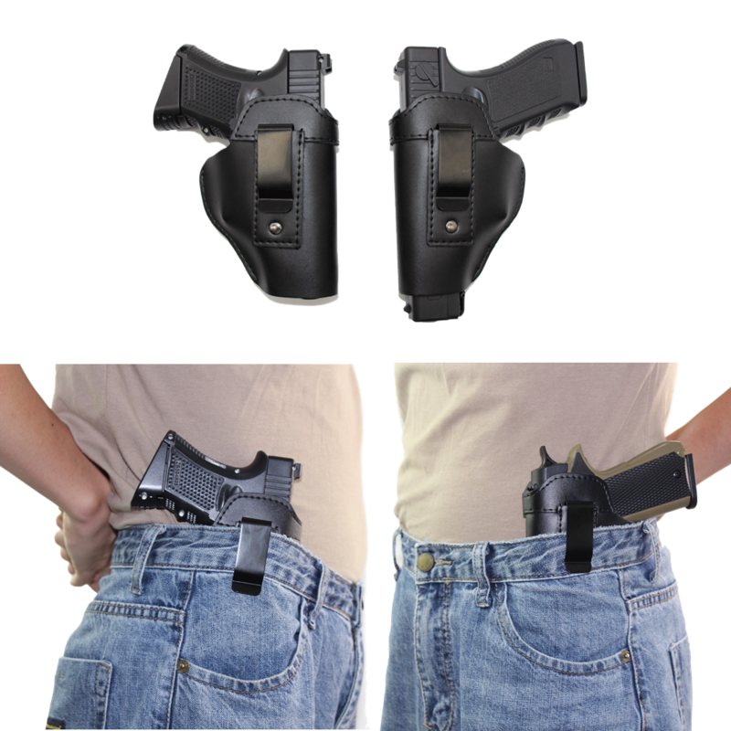 Left/right Hand Concealed Gun Pistol Leather Holster For Taurus 444/HK USP Compact/APS/PPK/P226/P99 Revolver Hunting Accessories