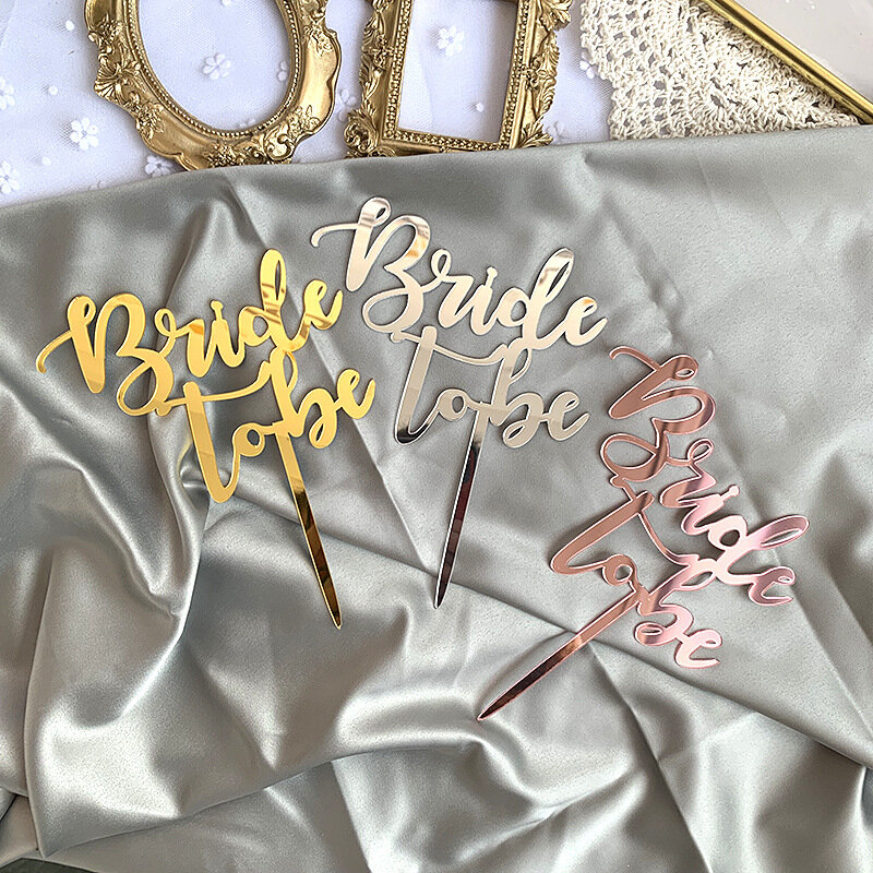 Akrilik Pengantin untuk Menjadi Kue Puncak Dekorasi Kue Bridal Shower Dekorasi Pesta Pernikahan