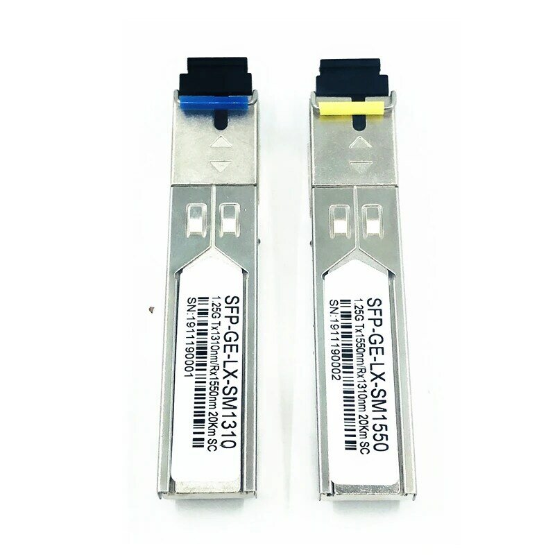 Modulo a fibra ottica SC SFP 1.25G SC 20KM 1310/1550nm ricetrasmettitore a modulo ottico SFP a fibra singola per compatibilità di coppie ONU OLT5