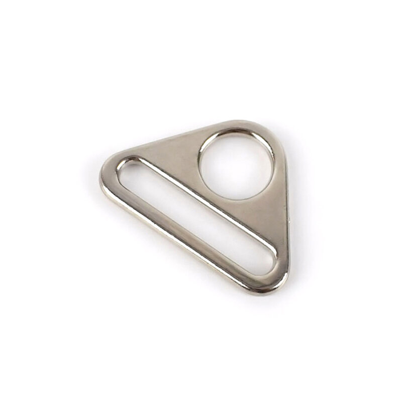 Zen- correa de Metal ajustable para mochila, correa de bolso, hebilla triangular, Clip de botón, accesorio para manualidades de cuero para ropa