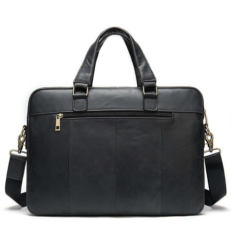 Кожаный портфель s мужской деловой мужской портфель ретро портативный вместительный 15-дюймовый портфель для ноутбука