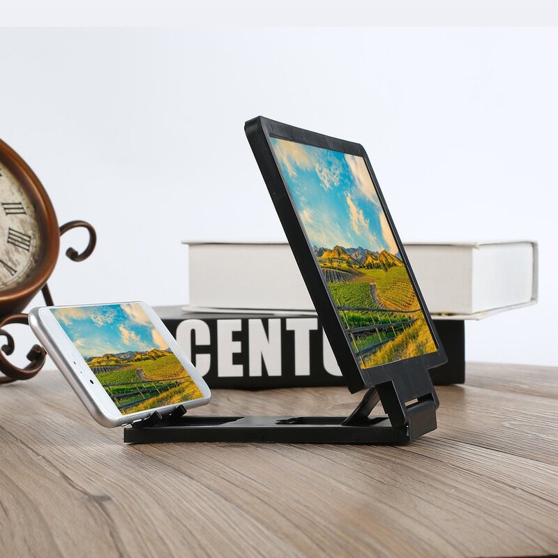 Лидер продаж, 3D усилитель экрана, встроенная видеолупа для сотового телефона, смартфона, Увеличенный экран, держатель для телефона