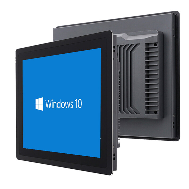 Computador Industrial Incorporado com Tela de Toque Capacitiva, Mini Tablet PC, Painel All-in-1, 13.3 ", Windows 10 Pro, 1366x768