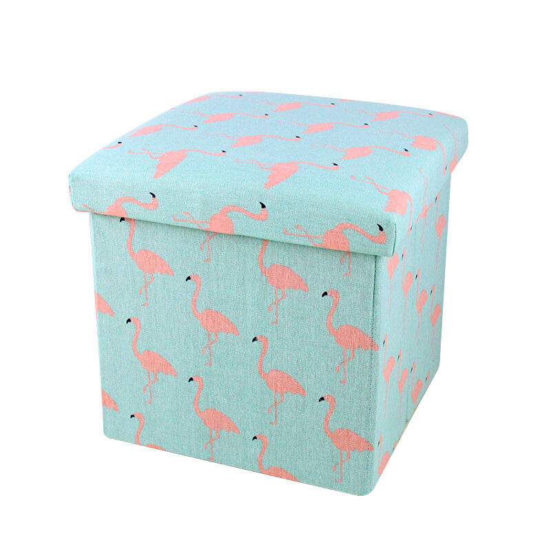 Cloth storage box foldable storage stool storage stool can sit adult multifunctional square sofa shoe changing stool  ottoman