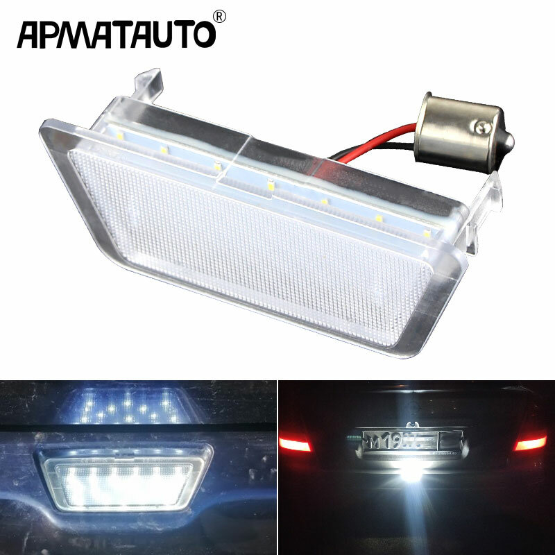 1pc Rear LED License Number Plate Light For Vauxhall Opel Astra G MK4 HB Saloon 1998-2004 OEM:9192060, 9192061