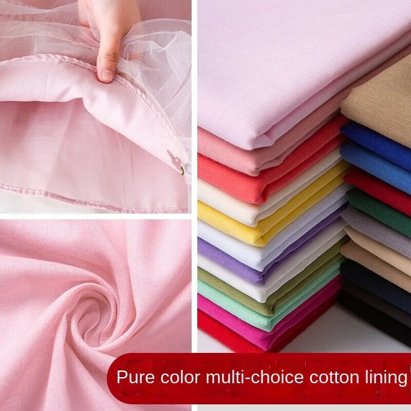 100% Cotton Vải Lót Nguyên Chất Trắng Quần Áo Vải Lót Vải Đầu SF9.2-1-100