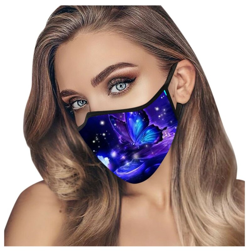 1Pcs Unisex Adult Colorful Butterfly Mouth Masks Washable And Reusable Face Cover Warm Windproof Dustproof mondkapjes wasbaar