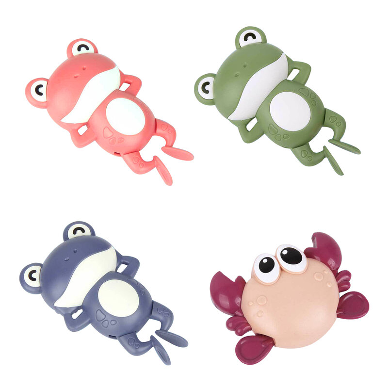 Baby Bath Toys 0 12 mesi per bambini piscina gioco d'acqua Wind-up Clockwork Animals Crab Frog per bambini giocattoli d'acqua regali