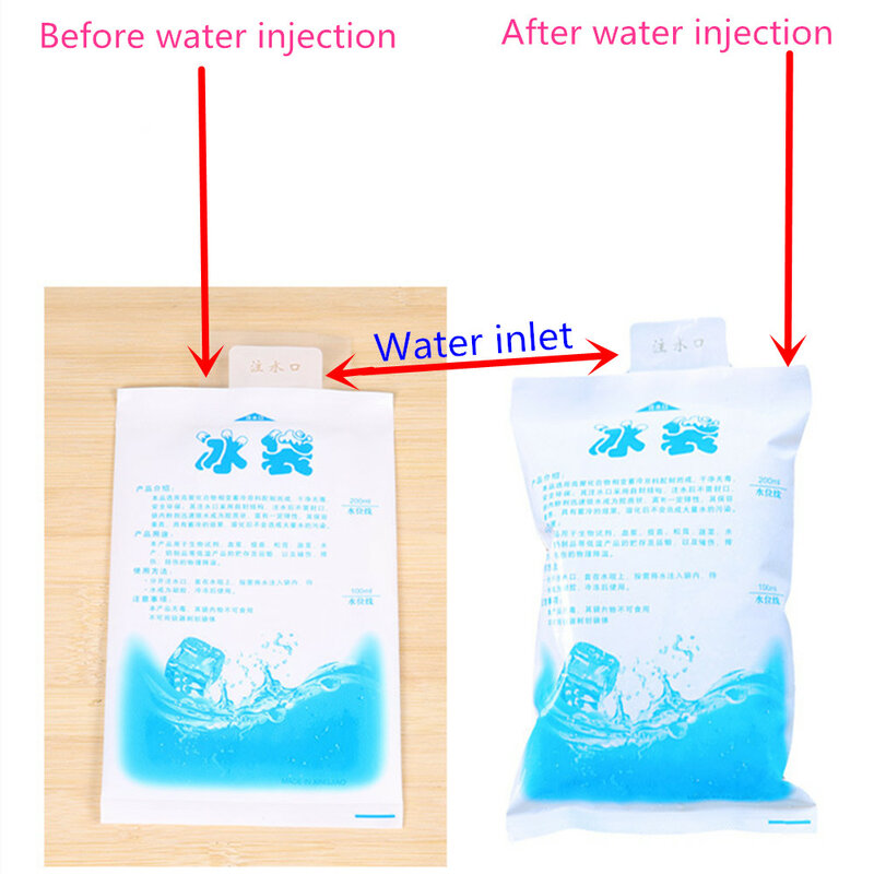 5 pezzi riutilizzabile borsa per il ghiaccio freddo Gel Cooler terapia Non tossica dolore conservazione degli alimenti A14