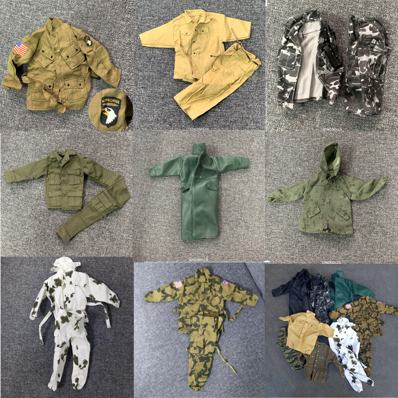 1/6 Scale Soldier Camo Desert Uniforms accessories Set for US Germany WWII Military  12'' The Ultimate Soldier figure