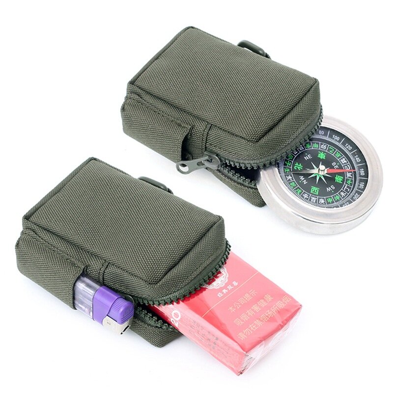 New Outdoor Multi-function Square Wallet Purses Waterproof Sports Zipper Card Key Holder Change Coins Pocket Sack New
