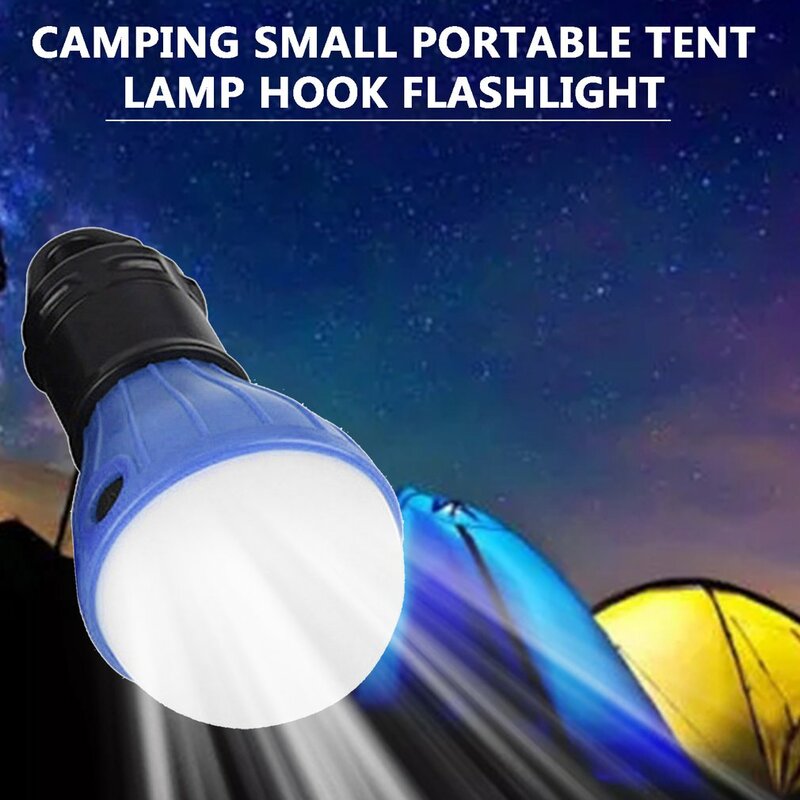 Lampu Tenda Lentera Mini Lampu LED Senter Kait Gantung Tahan Air untuk Berkemah Memancing Mendaki Tenda Lampu Malam Darurat