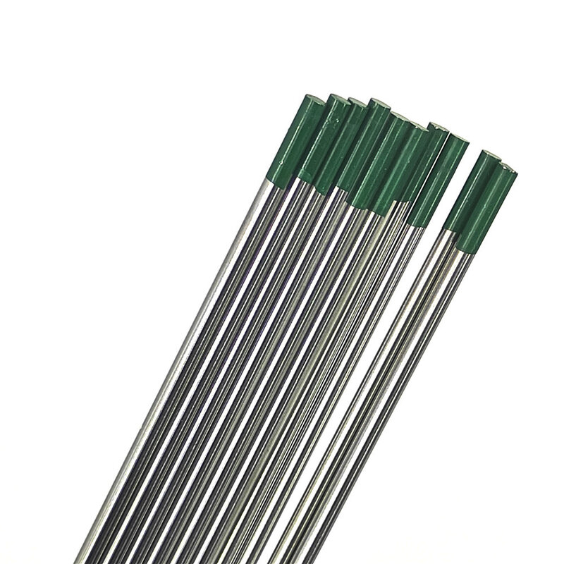 WP (녹색) 순수 텅스텐 전극 1.0 1.6 2.0 2.4 3.0 3.2 4.0mm 알루미늄 용접 전극, 10PCsc Tig 전극
