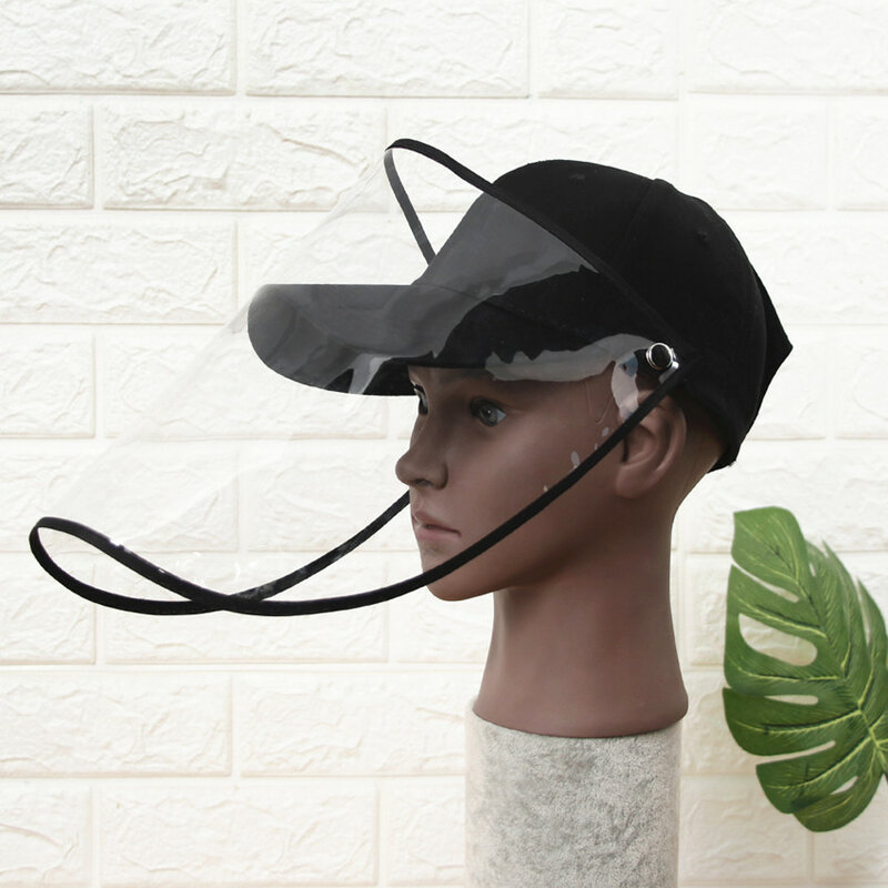 Protector de la pantalla de la cara del sombrero Anti-virus aislar la máscara facial cubiertas de la tapa del pescador previene la transmisión de la gota para los niños del salón