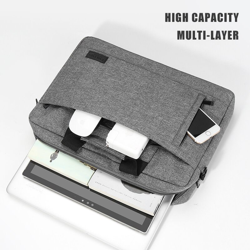 กระเป๋าแล็ปท็อปแบบมีแขนกระเป๋าถือสำหรับ M1 M2 14 15 15.6 17นิ้ว MacBook Air Pro 13.3 Huawei Asus Dell โน้ตบุ๊ค