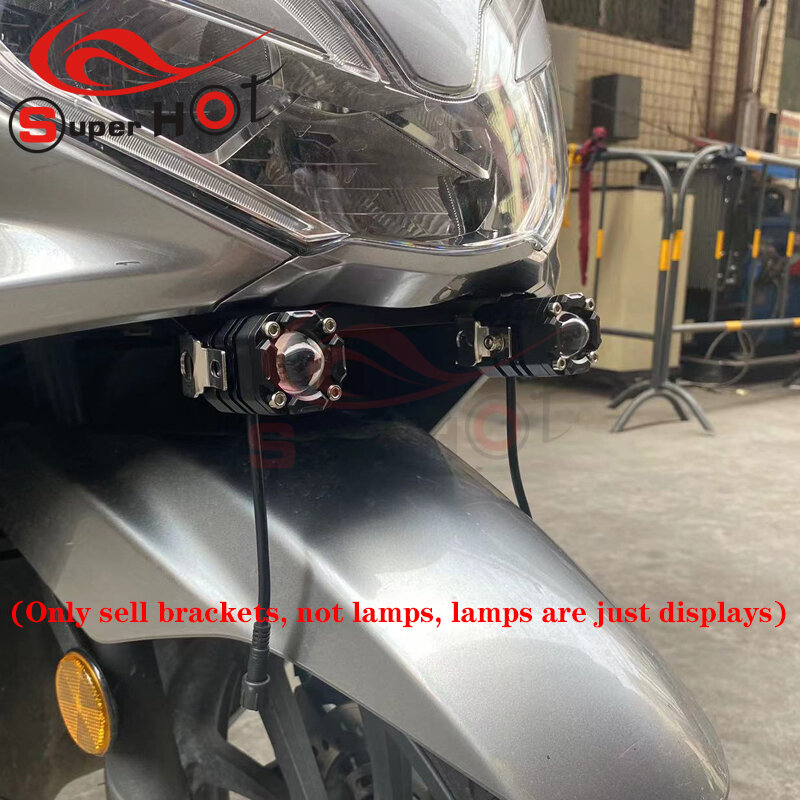 Soporte de luz antiniebla para motocicleta, accesorio deportivo para Honda PCX150 PCX 150 2018 2019 2020 2021